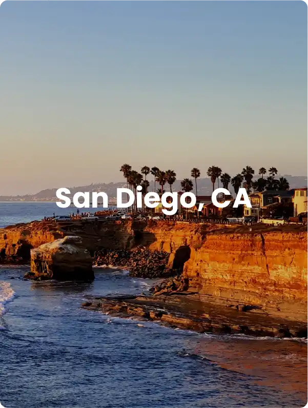 This card links to San Diego city