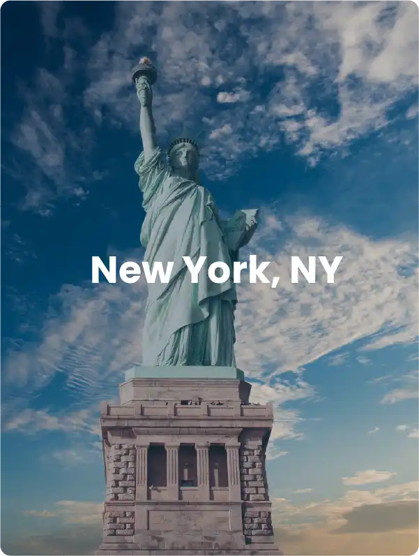 This card links to New York city