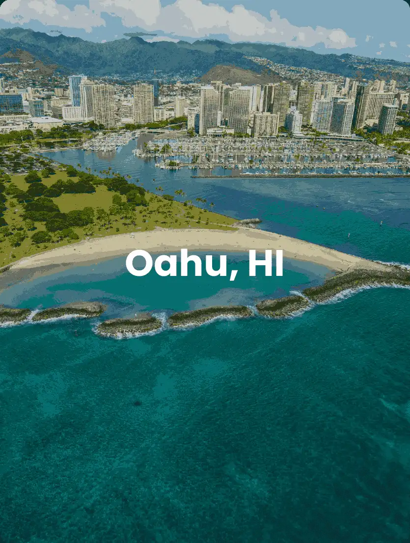 This card links to Oahu city