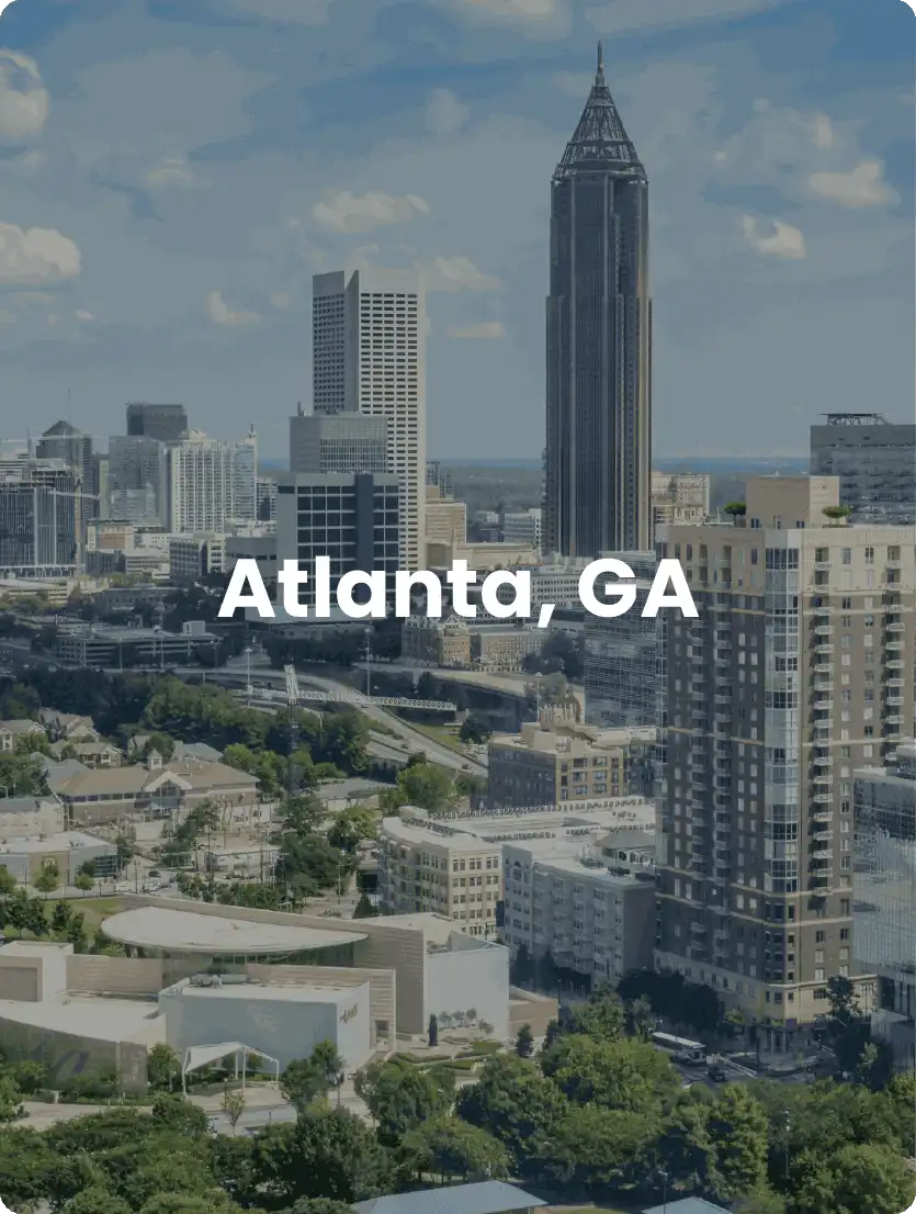 This card links to Atlanta city