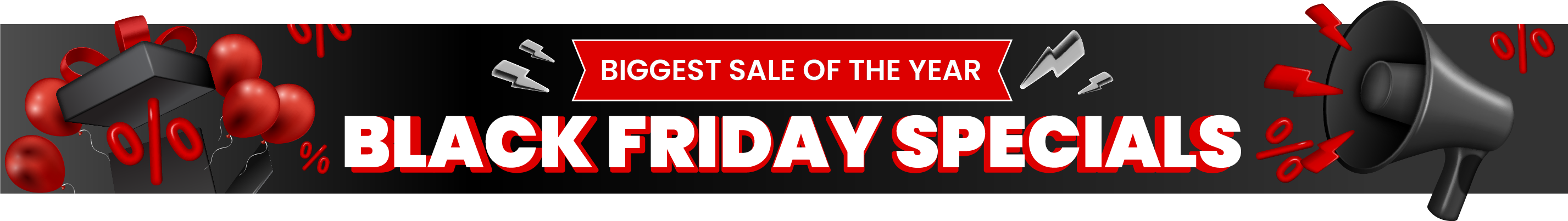 Black friday specials banner