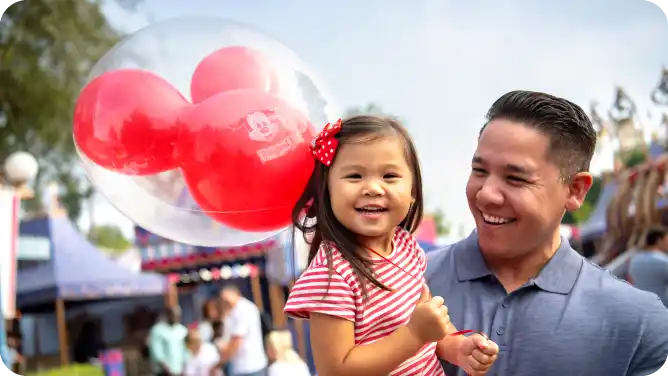 Family with little ones at Disneyland