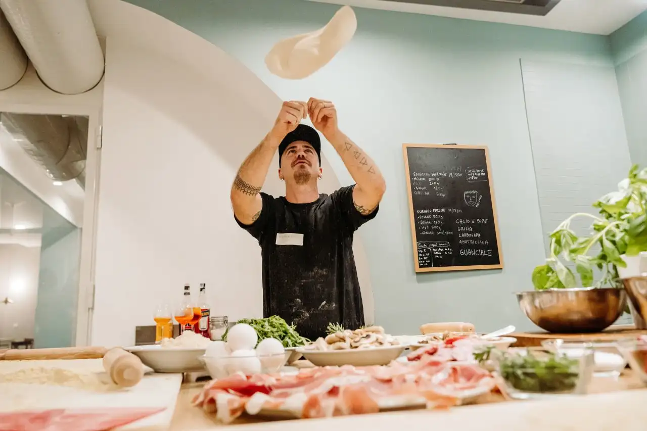 Rome Pizza Making Class for Families in Trastevere