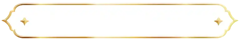 A decorative blank label with gold accents and star embellishments for customizable text or branding.