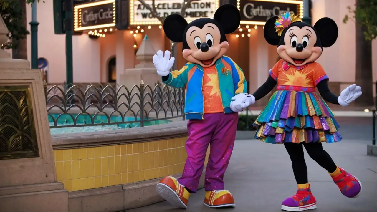 Festive food and purple champagne for Disney California Adventure 25th Anniversary