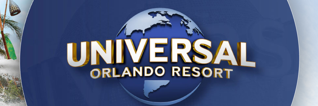 Dynamic banner featuring Universal Orlando Resort, with thrilling water slides at Volcano Bay, the iconic Universal globe, and the excitement of Hollywood Rip Ride Rockit at Universal Studios Florida.